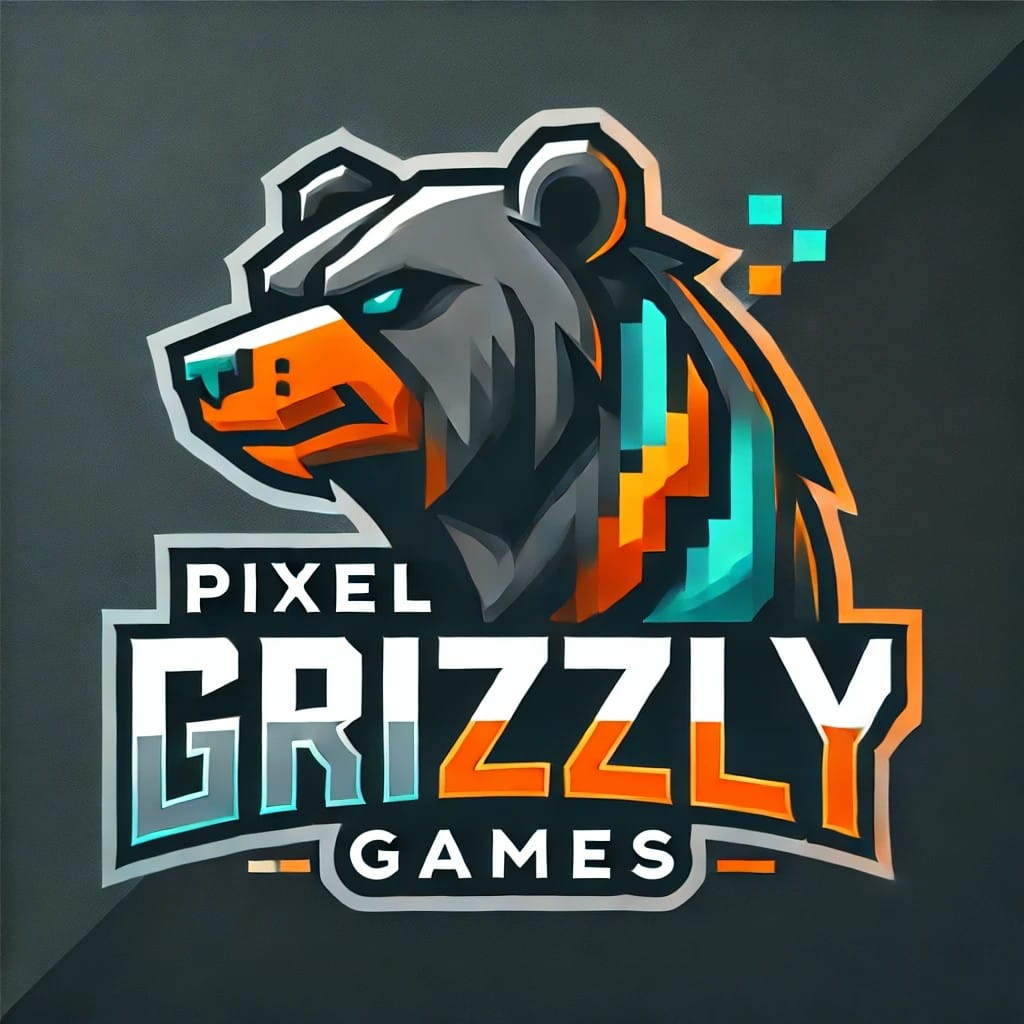 Pixel Grizzly Games Logo